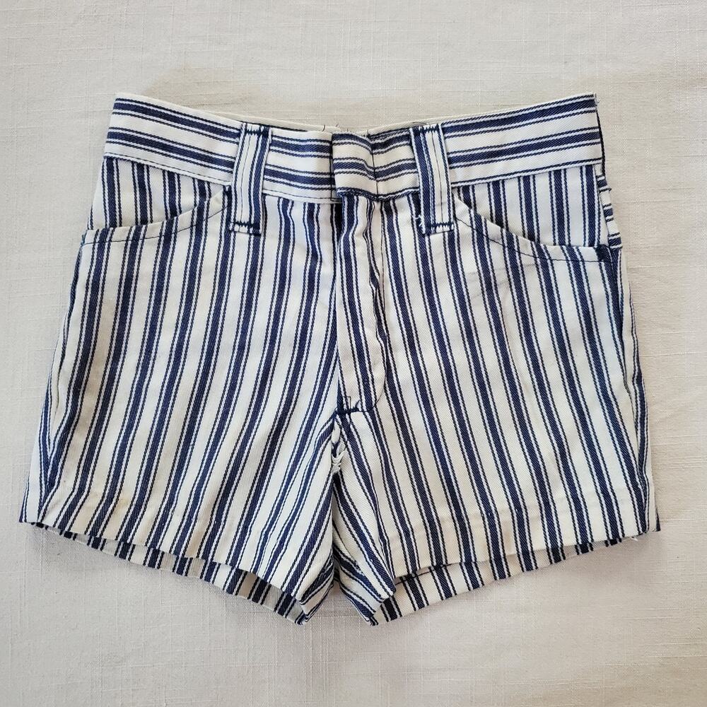 Vintage 70s Striped Shorts kids 10/12